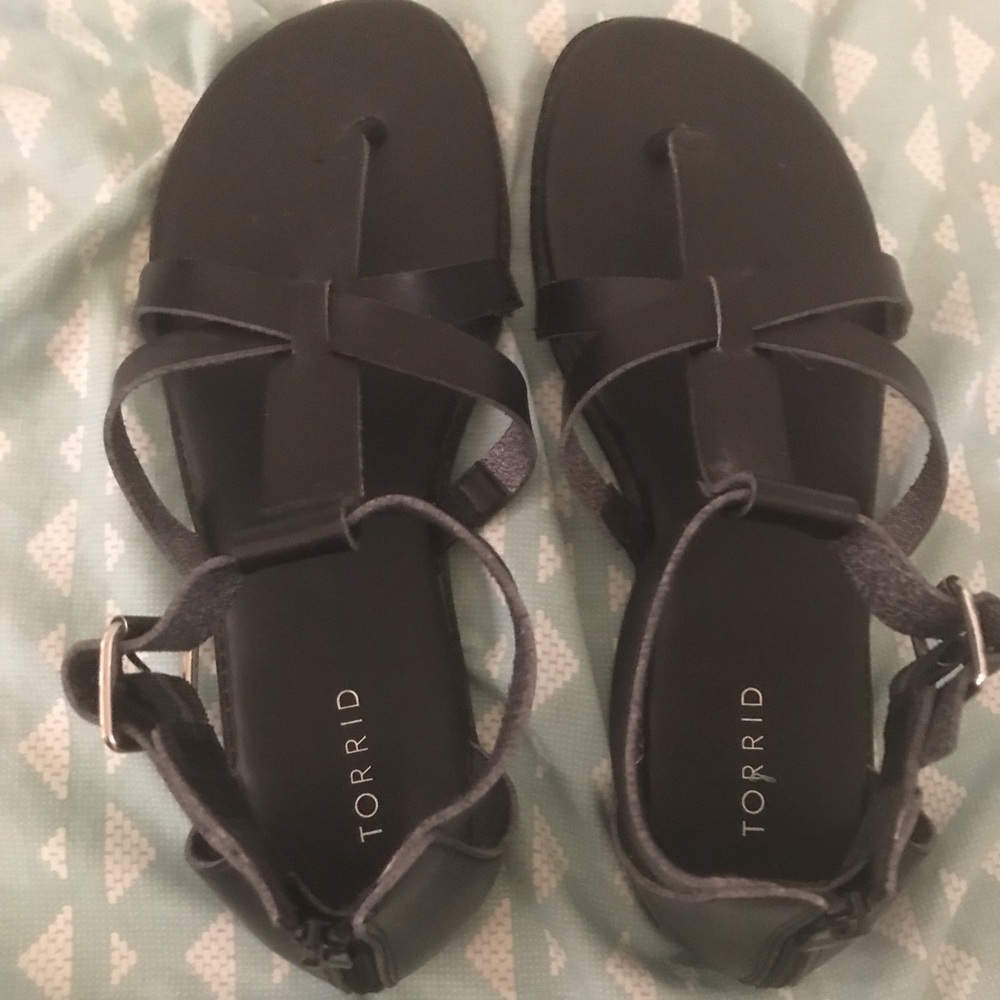 Torrid black size 11 sandals
